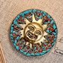 Smiling Gold Sun Incense Stick Holder Ash Catcher, thumbnail 11 of 12