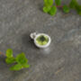 Peridot Pendant In Solid Sterling Silver, thumbnail 2 of 4
