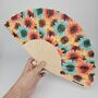 Handheld Sunflower Folding Fan, thumbnail 3 of 3