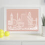 London Two Skyline Typography Print Personalised, thumbnail 3 of 8