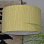 Ochre Stitch Drum Lampshade, thumbnail 1 of 4