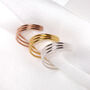 Sterling Silver Triple Wire Open Adjustable Ring, thumbnail 1 of 11