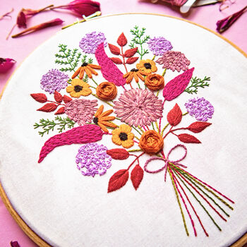 Autumn Bouquet Embroidery Kit, 2 of 2
