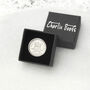 Personalised 80th Birthday Sixpence Tie Or Brooch Pin, thumbnail 3 of 6