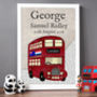 Personalised London Bus Nursery Print, thumbnail 2 of 10