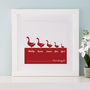 Personalised Gaggle Of Geese Family Print, thumbnail 4 of 9