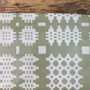 Welsh Blanket Print Oilcloth Tablecloth, thumbnail 11 of 12
