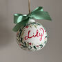 Custom Hand Painted Christmas Bauble, thumbnail 2 of 5