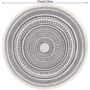 Cotton Round Rug Grey Area Rug With Tassels, thumbnail 5 of 10