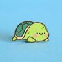 Cute Turtle Enamel Pin, thumbnail 2 of 5