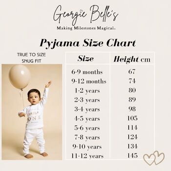 Children's Personalised Nude Teddy Bear Birthday Pyjamas, 3 of 9