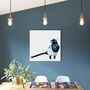 Inky Magpie Canvas Gallery Print, thumbnail 7 of 10