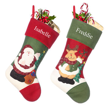 Personalised Traditional Children's Christmas Stocking, 3 of 5