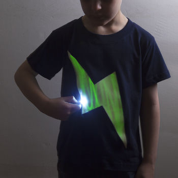 Lightning Glow In The Dark Interactive Sweat/T Shirt, 2 of 8