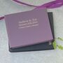 Personalised Recycled Leather Wedding Guest Book, thumbnail 1 of 4