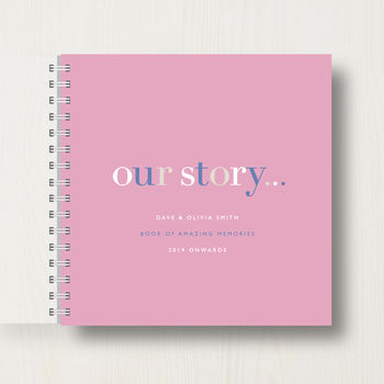 Personalised 'Our Story' Memory Book Or Album, 9 of 12