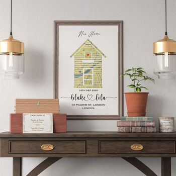 'This Is Our Home' Vibrant Location Map Print, 6 of 12