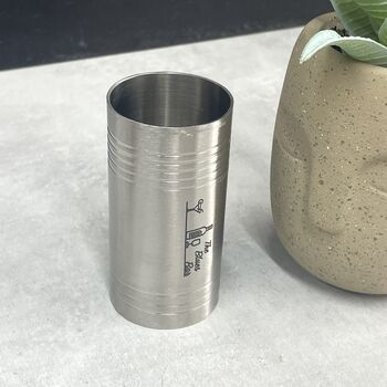 Personalised Stainless Steel Straight Jigger, 5 of 9