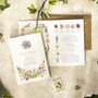 Spring Flowers Folded Wedding Invitation Suite, thumbnail 11 of 11