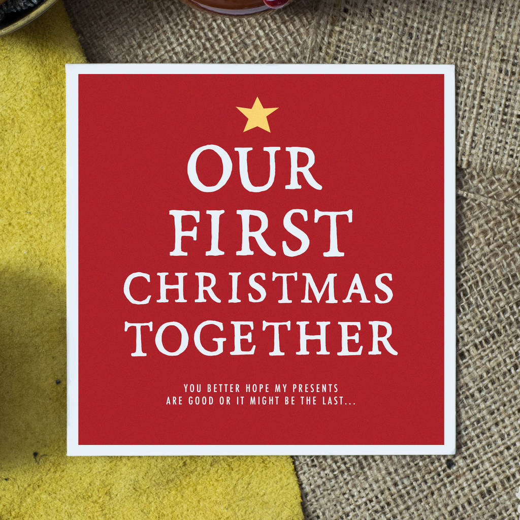 'Our First Christmas Together' Christmas Card