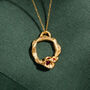 Real Ruby And Gold Vermeil Plated Eternity Necklace, thumbnail 5 of 9