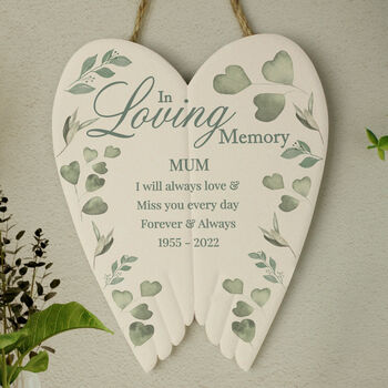 Personalised In Loving Memory Ceramic Wings, 2 of 7