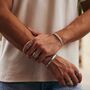 Maharani Silver Men's Open Cuff Bracelet, thumbnail 9 of 12