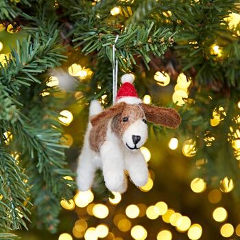 Felt Christmas Fido Dog Hanging, 3 of 3