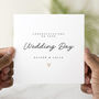 Personalised Simple Wedding Day Card, thumbnail 1 of 3