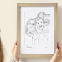 Personalised Hand Drawn Engagement Sketch, thumbnail 1 of 8
