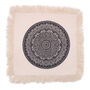 Traditional Mandala Cushion Cover 45x45cm Black, thumbnail 1 of 4