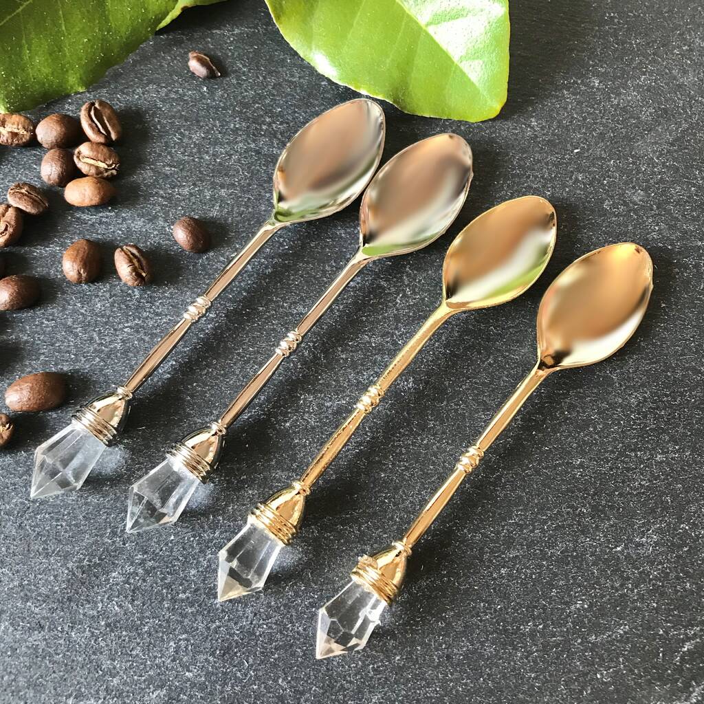 Set Of Two Mini Tea Spoons Gift By Natural Gift Store