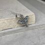 Sterling Silver Luna Moth Necklace, thumbnail 2 of 11