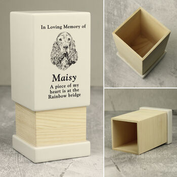 Personalised Dog Breed Small Memorial Urn, 6 of 6