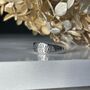 925 Sterling Silver Etched Rose Ring, thumbnail 3 of 12