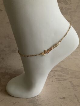 Mama Gold Anklet, 3 of 6