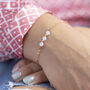White Opal Swarovski Bar Bracelet, thumbnail 7 of 10