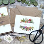 Set Of Eight Tropical Watercolour Thank You Cards, thumbnail 4 of 8
