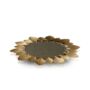 Lotus Inspired Brass Tray With Mirrored Center, thumbnail 2 of 2