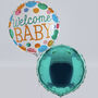 Personalised Bertie Bear With Welcome Baby Balloons, thumbnail 3 of 10