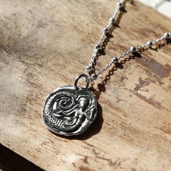 Sterling Silver Siren Necklace, 2 of 4
