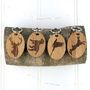 Personalised Stag, Pheasant, Hare And Dog Keyrings, thumbnail 1 of 6