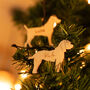 Personalised Wooden Dog Christmas Tree Decoration, thumbnail 7 of 9