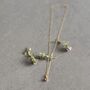 June Birthstone Alexandrite Gold Plated Necklace, thumbnail 2 of 8