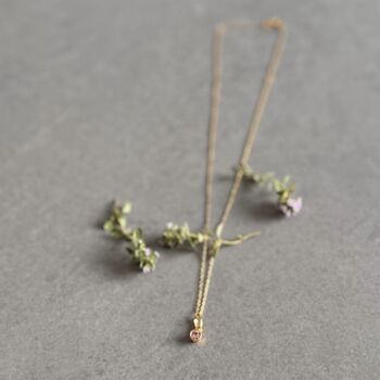 June Birthstone Alexandrite Gold Plated Necklace, 2 of 8