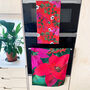 Pack Of Two Poinsettia Christmas Cotton Tea Towels, thumbnail 1 of 9