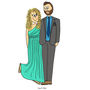 Bespoke Illustrated Couple Print, thumbnail 3 of 11
