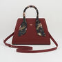 Wonderland Burgundy Structured Medium Tote, thumbnail 1 of 6