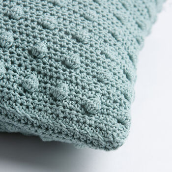 Bobble Cushion Cover Easy Crochet Kit, 3 of 6