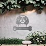 Personalised Shih Tzu Welcome Metal Wall Art Sign For Home And Garden Decor, thumbnail 6 of 11